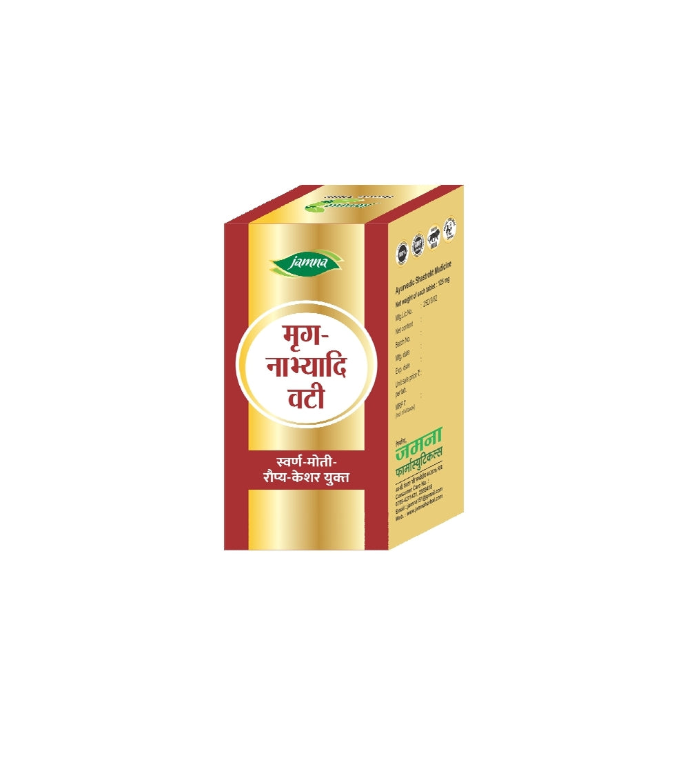 MRIGNABHYADI VATI(SWARN-MOTI-RAUPYA-KESHAR YUKT) - 60 TAB