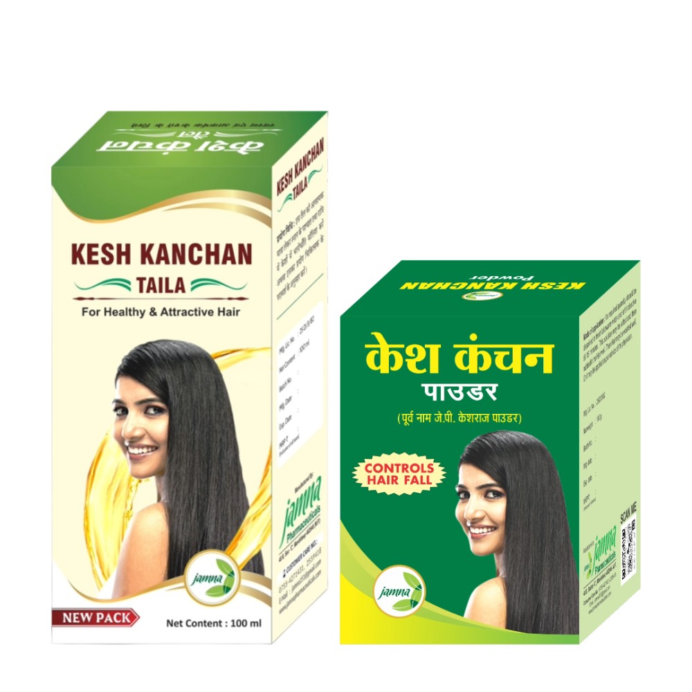 Combo - Kesh Kanchan Taila 100 ml and Kesh Kanchan Powder 100 gm